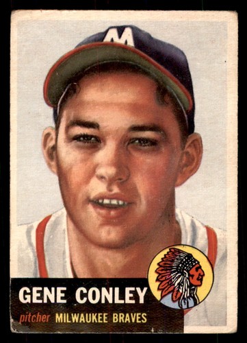 1953 topps gene conley - topps, #215