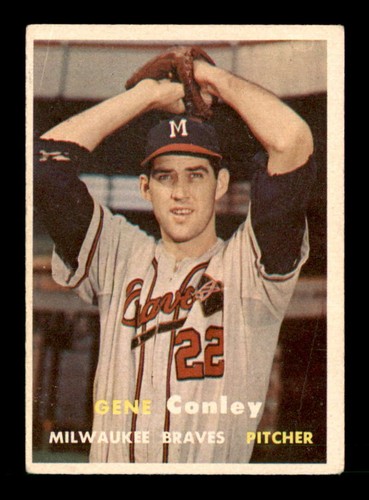 1957 topps gene conley - 1957,