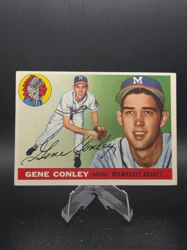 1955 topps gene conley - gene, #81