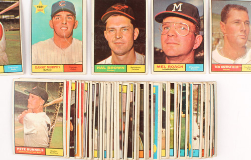 1961 topps baseball 589 - 1961, #1-589